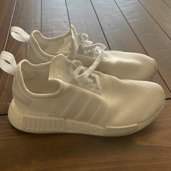 Adidas NMD white running shoes